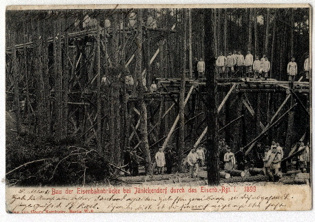03_22 Bau  Eisenbahnbr�cke Holz 1899