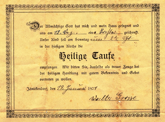03_01 Einladung als Taufpate 1927 03_01 Einladung als Taufpate 1927