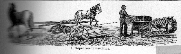 05_Göpeldreschmaschine Brockhaus Konservations-Lexikon 1901 05_Göpeldreschmaschine Brockhaus Konservations-Lexikon 1901